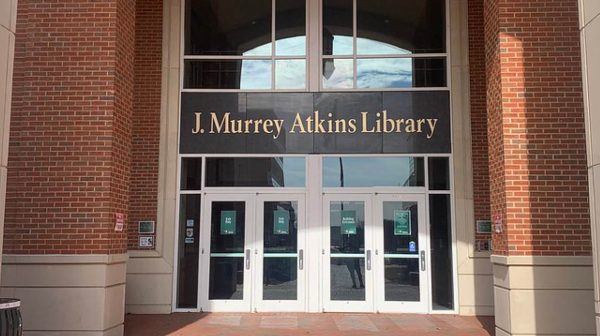 Photo of outside Atkins Library